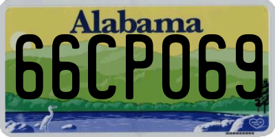 AL license plate 66CP069