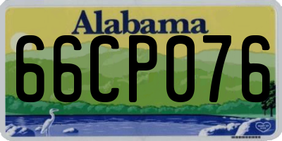 AL license plate 66CP076