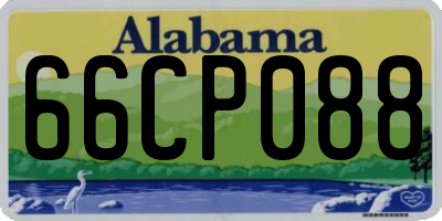 AL license plate 66CP088