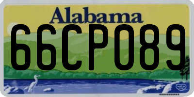 AL license plate 66CP089