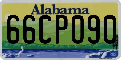 AL license plate 66CP090