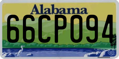 AL license plate 66CP094