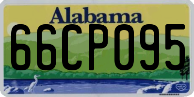 AL license plate 66CP095