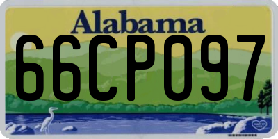 AL license plate 66CP097