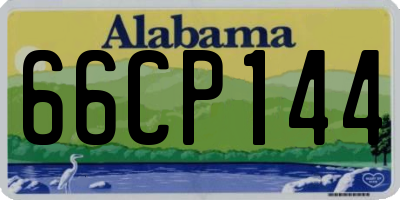 AL license plate 66CP144