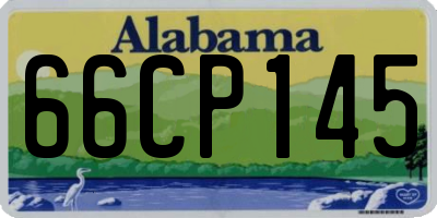 AL license plate 66CP145