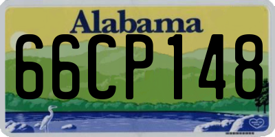 AL license plate 66CP148