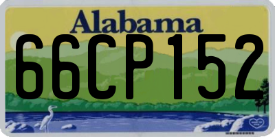 AL license plate 66CP152