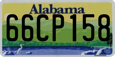 AL license plate 66CP158