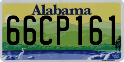 AL license plate 66CP161