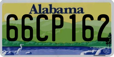 AL license plate 66CP162