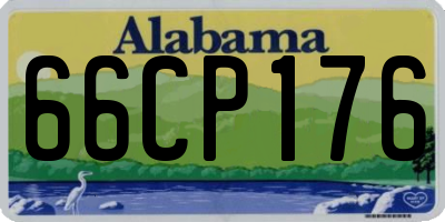 AL license plate 66CP176