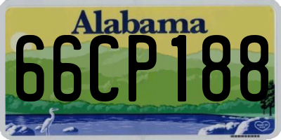 AL license plate 66CP188