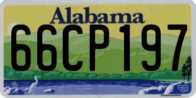 AL license plate 66CP197