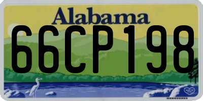 AL license plate 66CP198