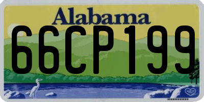 AL license plate 66CP199