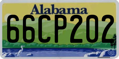 AL license plate 66CP202
