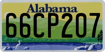 AL license plate 66CP207