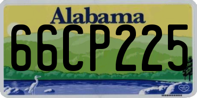 AL license plate 66CP225