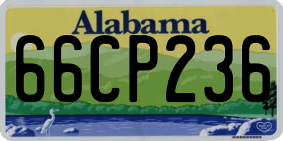 AL license plate 66CP236