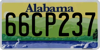 AL license plate 66CP237