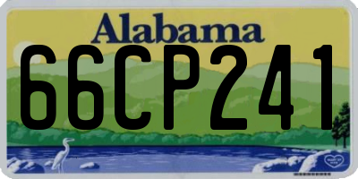 AL license plate 66CP241