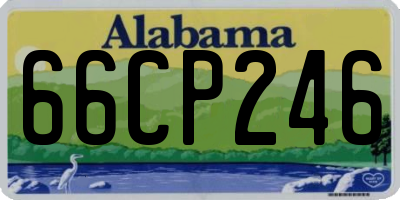 AL license plate 66CP246