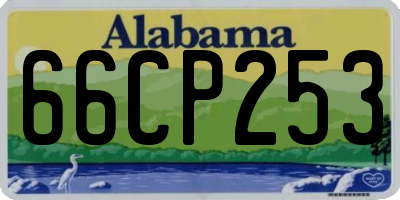 AL license plate 66CP253