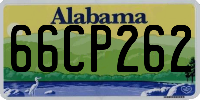 AL license plate 66CP262