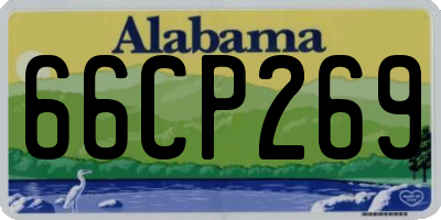 AL license plate 66CP269