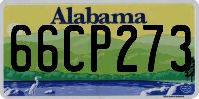 AL license plate 66CP273