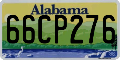 AL license plate 66CP276