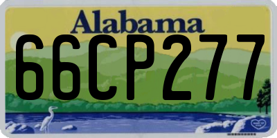 AL license plate 66CP277