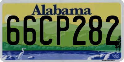 AL license plate 66CP282
