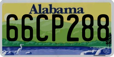 AL license plate 66CP288