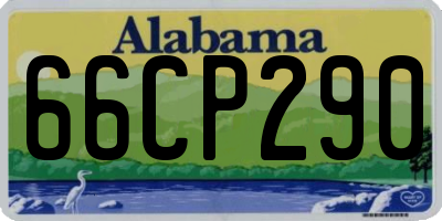 AL license plate 66CP290