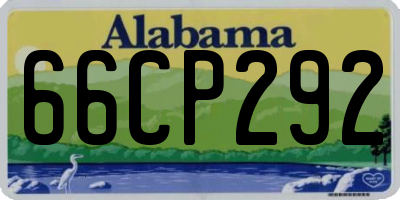 AL license plate 66CP292