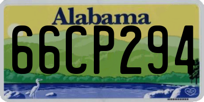 AL license plate 66CP294