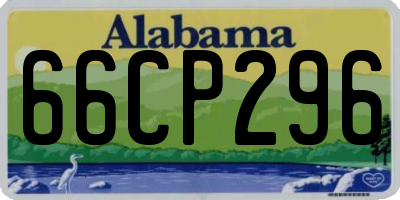 AL license plate 66CP296