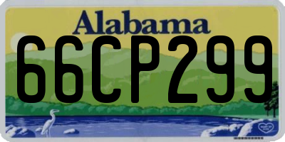 AL license plate 66CP299