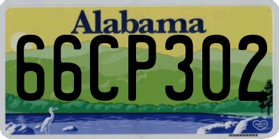 AL license plate 66CP302