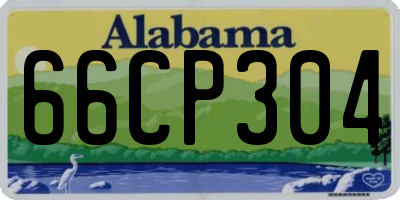 AL license plate 66CP304