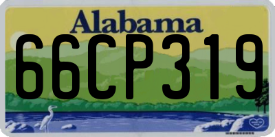 AL license plate 66CP319