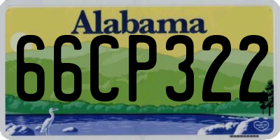 AL license plate 66CP322