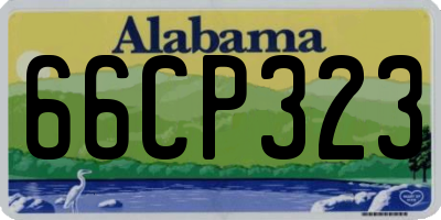 AL license plate 66CP323