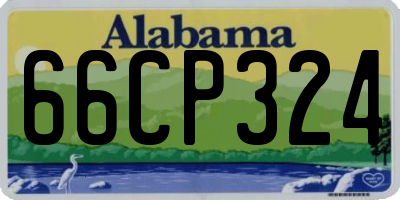 AL license plate 66CP324
