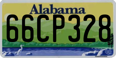 AL license plate 66CP328