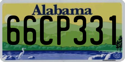 AL license plate 66CP331