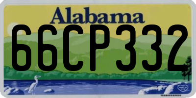 AL license plate 66CP332