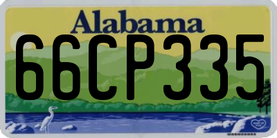AL license plate 66CP335